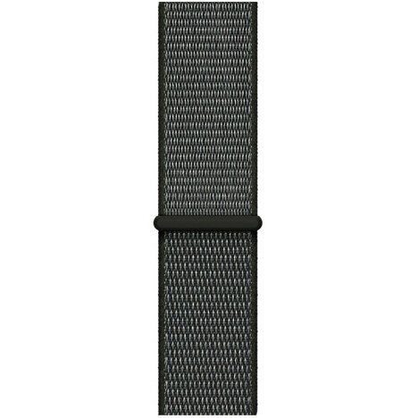 Curea iUni compatibila cu Apple Watch 1/2/3/4/5/6/7, 42mm, Nylon Sport, Woven Strap, Midnight Gray